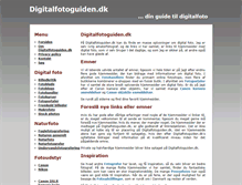 Tablet Screenshot of digitalfotoguiden.dk